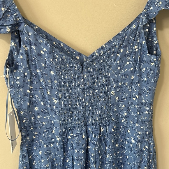 Reformation Blue Floral Midi Dress - Picture 8 of 16